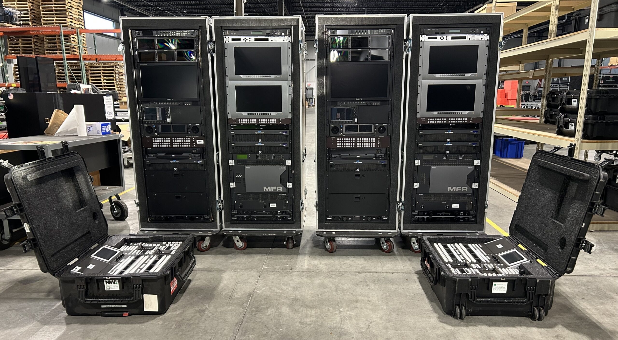 FOR.A 12G Switcher Package (Includes 1 Switching Rack and 1 Engineering Rack and 1 Control Panel)